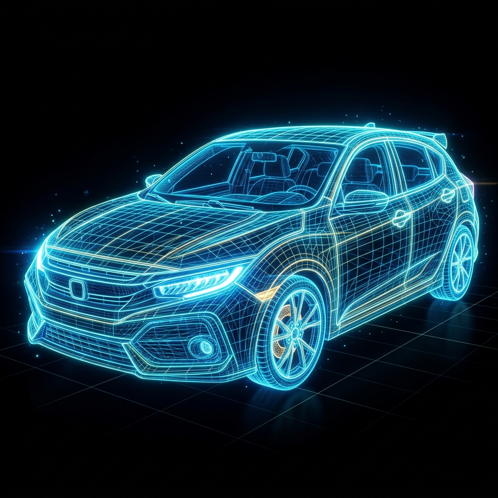 3D Car Blueprint